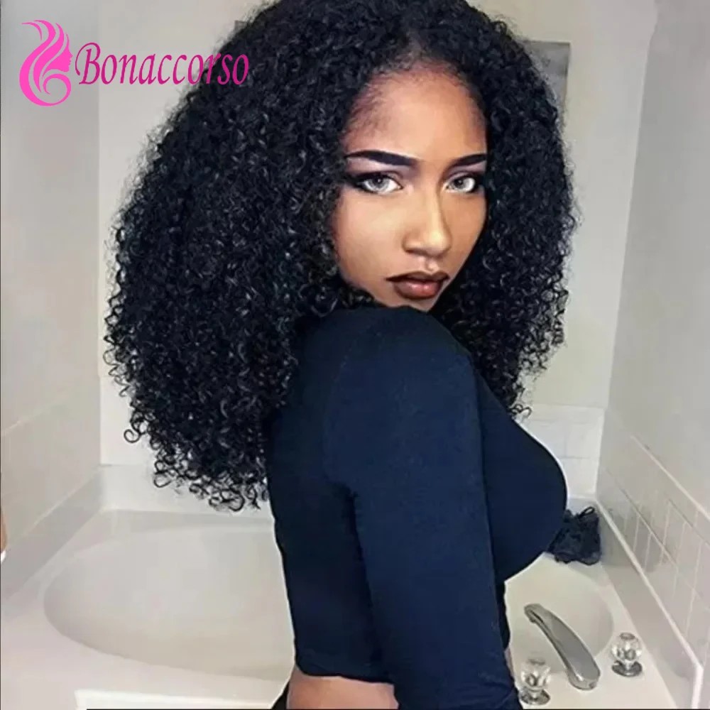 Kinky Curly Middle Part Synthetic S..